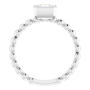 Sterling Silver Sapphire Stackable Family Ring