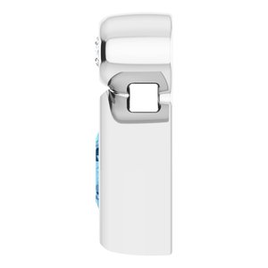 Sterling Silver 4x4 mm Square Natural Aquamarine & .03 CT Natural Diamond Pendant