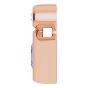 14K Rose Gold 4x4 mm Square Natural Tanzanite & .03 CT Natural Diamond Pendant