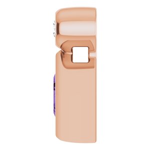 14K Rose Gold 4x4 mm Square Natural Amethyst & .03 CT Natural Diamond Slide Pendant