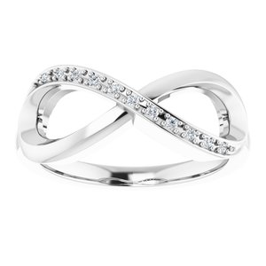 Sterling Silver .05 CTW Lab-Grown Diamond Ring