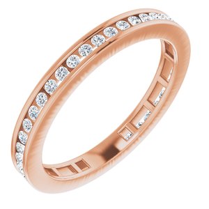 14K Rose Gold 3/8 CTW Natural Diamond Stackable Ring