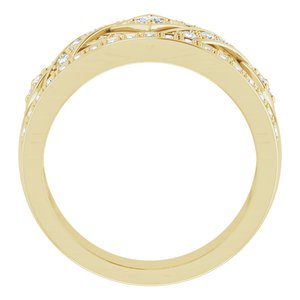 14K Yellow Gold 1/2 CTW Natural Diamond Ring