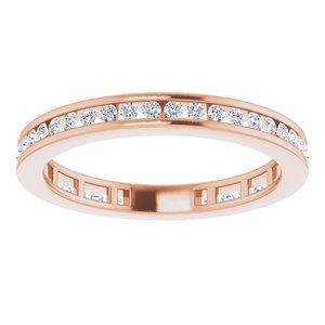 14K Rose Gold 3/8 CTW Natural Diamond Stackable Ring