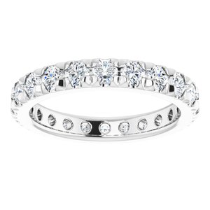 14K White Gold 7/8 CTW Lab-Grown Diamond Eternity Band Size 3