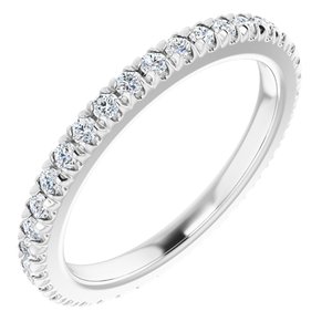 Platinum 1/3 CTW Lab-Grown Diamond Eternity Band Size 3