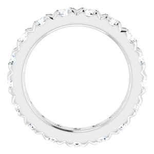 10K White Gold 1 3/4 CTW Lab-Grown Diamond French-Set Eternity Band
