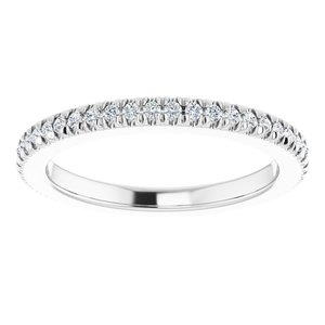 14K White Gold 1/5 CTW Natural Diamond Eternity Band Size 3