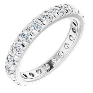 Platinum 7/8 CTW Lab-Grown Diamond Eternity Band Size 3
