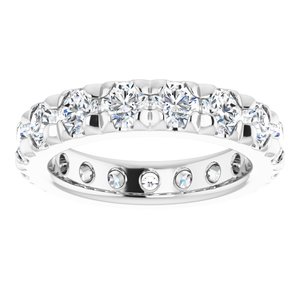 14K White Gold 2 CTW Lab-Grown Diamond Eternity Band Size 3.25
