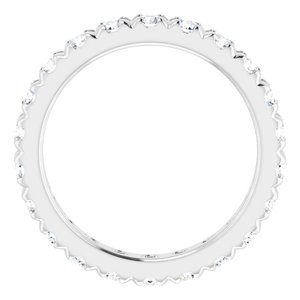 Platinum 7/8 CTW Natural Diamond Eternity Band Size 3