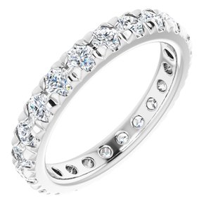 Platinum 7/8 CTW Lab-Grown Diamond Eternity Band Size 3.25
