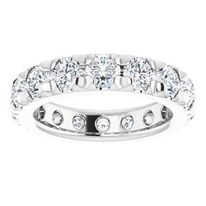 Platinum 2 3/8 CTW Lab-Grown Diamond Eternity Band Size 3.25