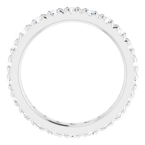 Platinum 7/8 CTW Natural Diamond Eternity Band Size 3.25
