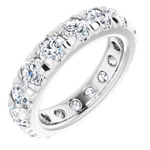 Platinum 2 3/8 CTW Lab-Grown Diamond Eternity Band Size 3