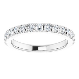 Platinum 1/2 CTW Lab-Grown Diamond Eternity Band Size 3.25