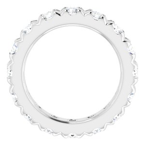 14K White Gold 2 3/8 CTW Lab-Grown Diamond Eternity Band Size 3.25