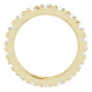 14K Yellow Gold 1 1/4 CTW Lab-Grown Diamond Eternity Band Size 3