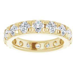 14K Yellow Gold 1 9/10 CTW Lab-Grown Diamond Eternity Band Size 3