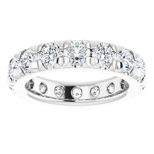 Platinum 2 3/8 CTW Lab-Grown Diamond Eternity Band Size 3