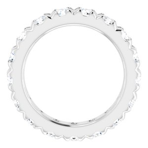 14K White Gold 2 CTW Lab-Grown Diamond Eternity Band Size 3.5