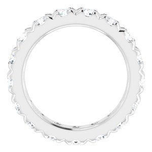 Platinum 2 CTW Lab-Grown Diamond Eternity Band Size 3.75