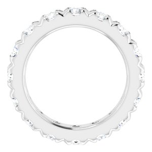 Platinum 2 3/8 CTW Lab-Grown Diamond Eternity Band Size 3.5
