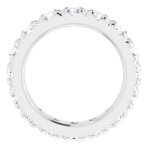 Platinum 2 3/8 CTW Lab-Grown Diamond Eternity Band Size 3.75