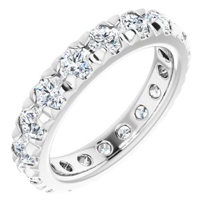 14K White Gold 1 7/8 CTW Lab-Grown Diamond Eternity Band Size 4
