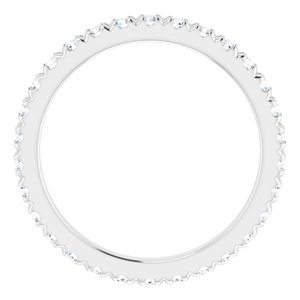 Platinum 5/8 CTW Lab-Grown Diamond Eternity Band Size 4.75