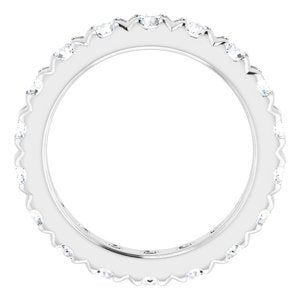14K White Gold 1 7/8 CTW Lab-Grown Diamond Eternity Band Size 4