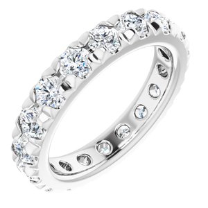 14K White Gold 1 7/8 CTW Lab-Grown Diamond Eternity Band Size 4.5