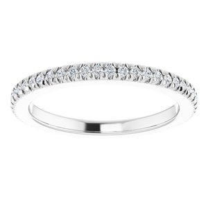 14K White Gold 1/5 CTW Lab-Grown Diamond Eternity Band Size 4