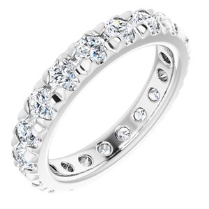 Platinum 1 1/3 CTW Lab-Grown Diamond Eternity Band Size 3.75