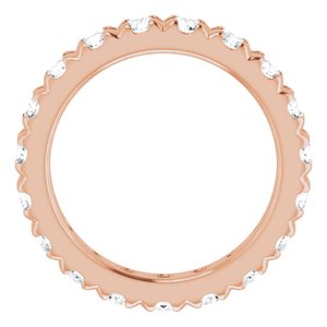 14K Rose Gold 2 CTW Lab-Grown Diamond Eternity Band Size 4.75