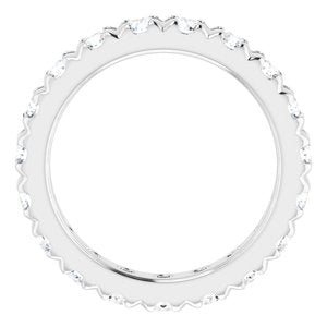 14K White Gold 2 CTW Lab-Grown Diamond Eternity Band Size 4.75