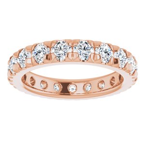 14K Rose Gold 2 CTW Lab-Grown Diamond Eternity Band Size 4.75