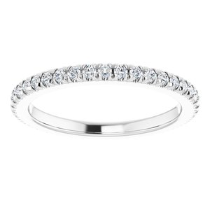 Platinum 1/3 CTW Natural Diamond Eternity Band Size 4.75