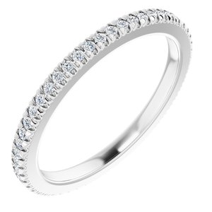 Platinum 1/5 CTW Natural Diamond Eternity Band