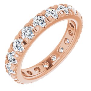 14K Rose Gold 2 CTW Lab-Grown Diamond Eternity Band Size 4.75