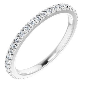 Platinum 1/3 CTW Natural Diamond Eternity Band Size 5.75