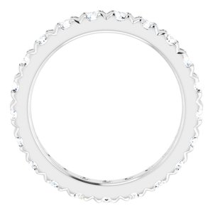 Platinum 1 1/2 CTW Lab-Grown Diamond Eternity Band Size 5.5
