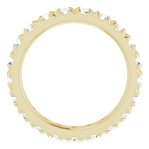 14K Yellow Gold 1 1/2 CTW Lab-Grown Diamond Eternity Band Size 5.5