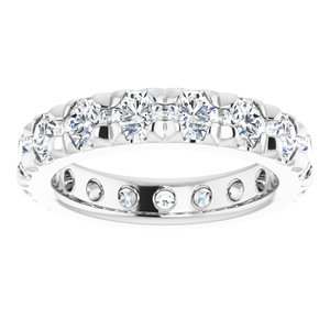 Platinum 2 1/2 CTW Natural Diamond Eternity Band Size 5