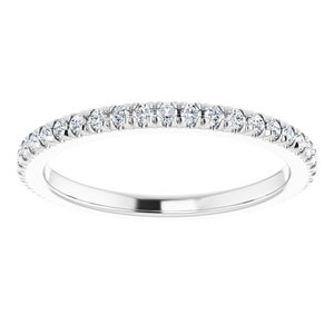 Platinum 1/3 CTW Natural Diamond Eternity Band Size 6