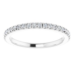 Platinum 1/3 CTW Lab-Grown Diamond Eternity Band Size 5.25