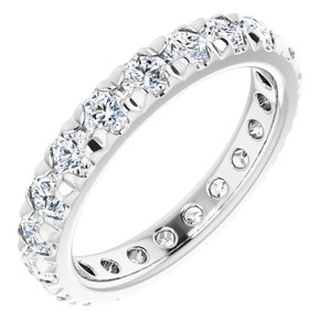 Platinum 1 1/2 CTW Lab-Grown Diamond Eternity Band Size 5.75