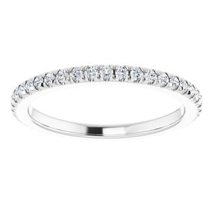 Platinum 1/3 CTW Lab-Grown Diamond Eternity Band Size 5.75