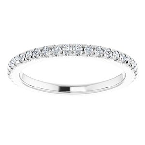 Platinum 1/3 CTW Natural Diamond Eternity Band Size 5