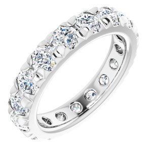 14K White Gold 2 1/2 CTW Lab-Grown Diamond Eternity Band Size 5.75